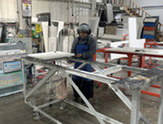 Worker not wearing respirator