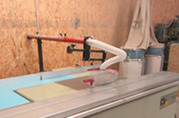 Table saw with safety guard