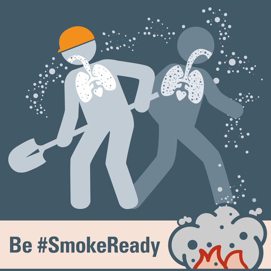 smokey conditions two workers