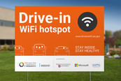 Drive-in WiFi Hotspots sign