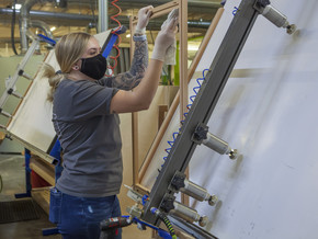 Employee working at Founders Choice Cabinets