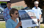 Photo of community partners at groundbreaking for Willapa Community Center
