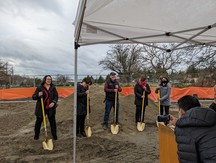 Photo of groundbreaking ceremony at Martha's Place permanent supportive housing project in Mt. Vernon