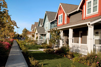 Photo of a row of affordable houses