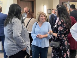 Lisa Brown at Kennewick hub office opening