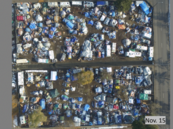 Aerial shot of Camp Hope taken Nov. 15