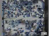 Aerial photo of Camp hope in Spokane Dec. 14