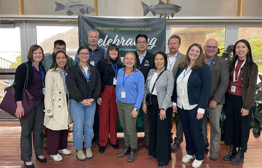 Commerce employees during the Mid-Columbia tour