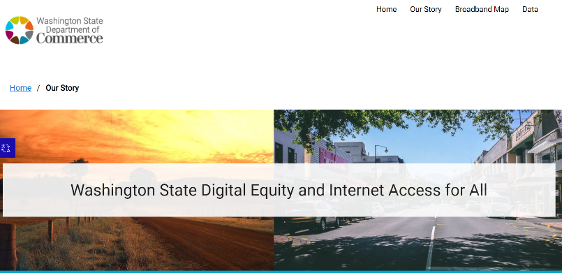 Screenshot of Digital Equity Dashboard