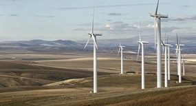 Photo of a wind farm in Washington