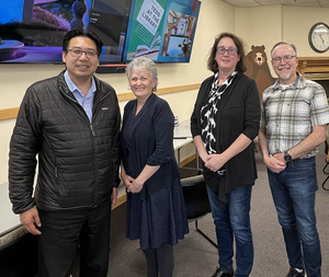 Director Fong meets with representatives from TEDD, BAT and the Libraries of Stevens County.