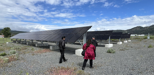 Director Fong tours the Colville Wastewater Treatment Plant