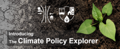 Climate Policy Explorer logo banner