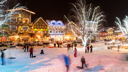 Snowy Leavenworth scene