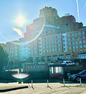 The front of the Beacon Pacific Village building in Seattle.