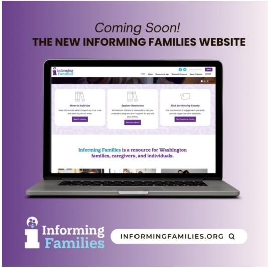 Informing Families New Website Graphic