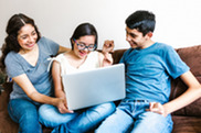 Family on Computer