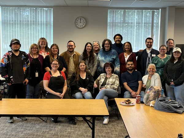 HOU team gathered for our unit meeting