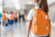 Child with orange backpack for Unity Day