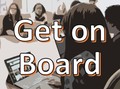 Get on board with board meeting blurred background