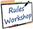 Rules workshop on whiteboard