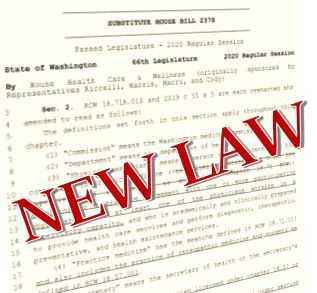 New Law text over image of legislative bill