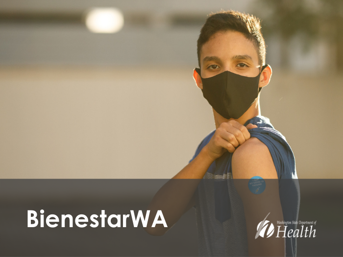 adolescente que acaba de recibir una vacuna