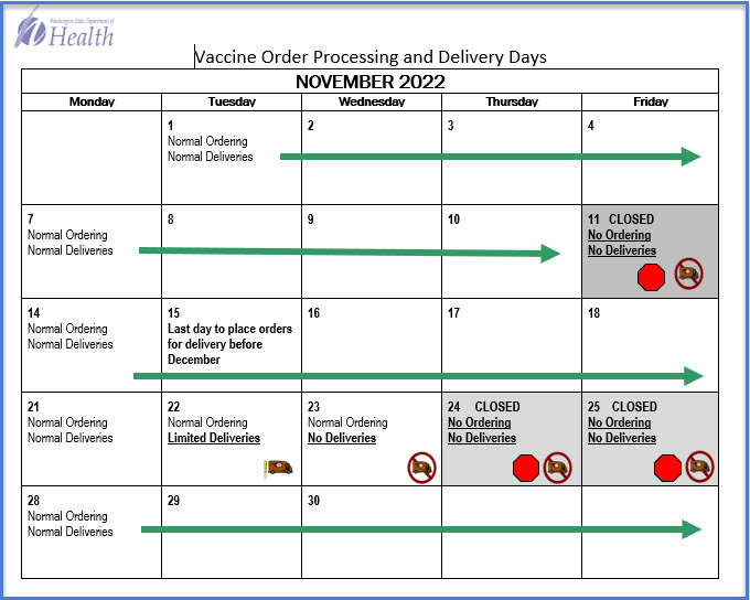 2022 holiday shipping calendar