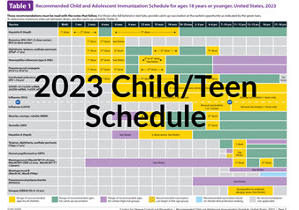 2023 child imms schedule