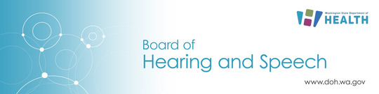 Board of Hearing and Speech Banner