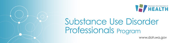 Substance Use Disorder Professionals Program banner