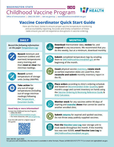 Vaccine Coordinator Quick Start Guide