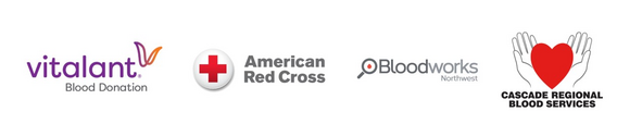 Blood donation org logos