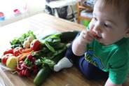 FMNP Produce photo with baby