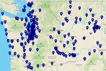 Map of WA State Clinic Locations