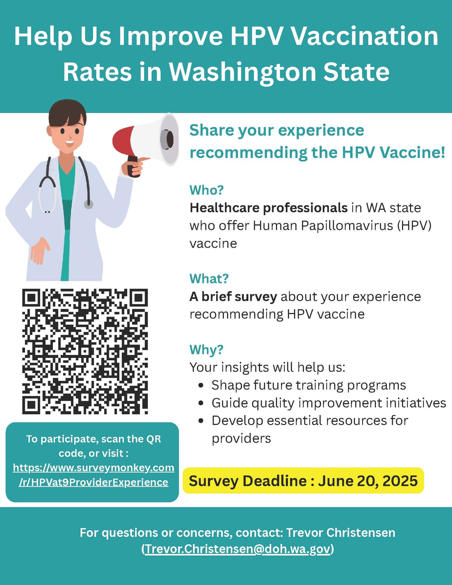 HPV Survey flyer