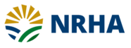 National Rural Health Association Logo, a circle depicting sun rays over valleys and rivers