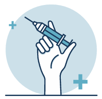 Image of a hand holding a syringe