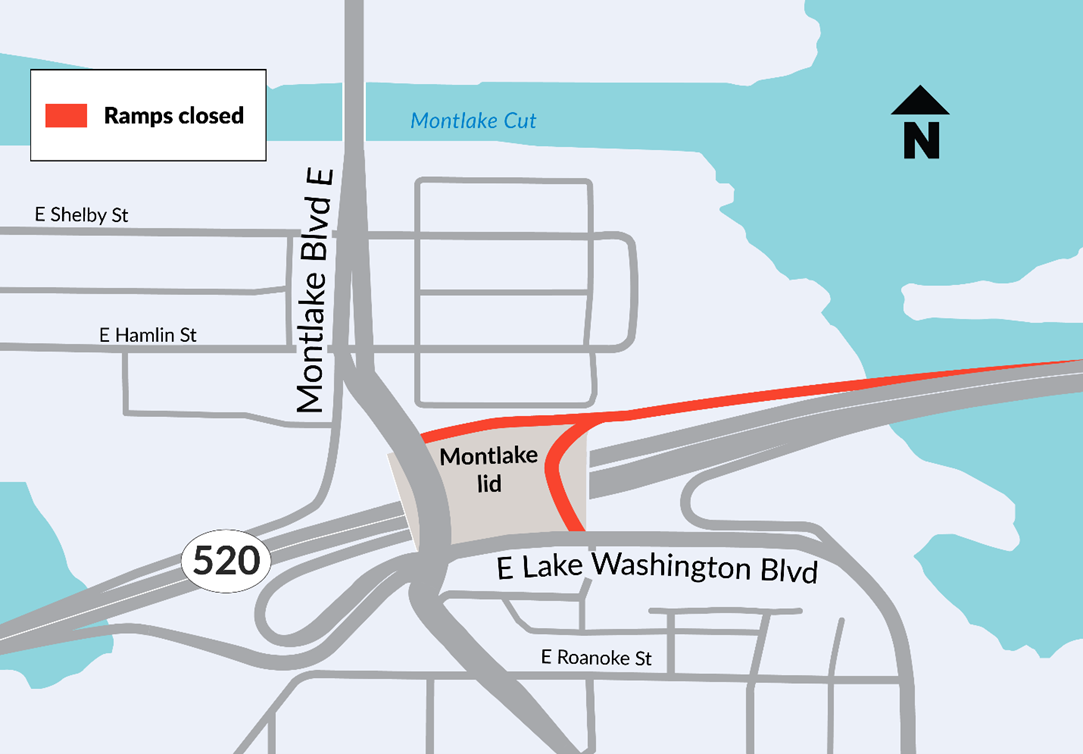 Westbound offramps to Montlake closed this weekend 4/84/11
