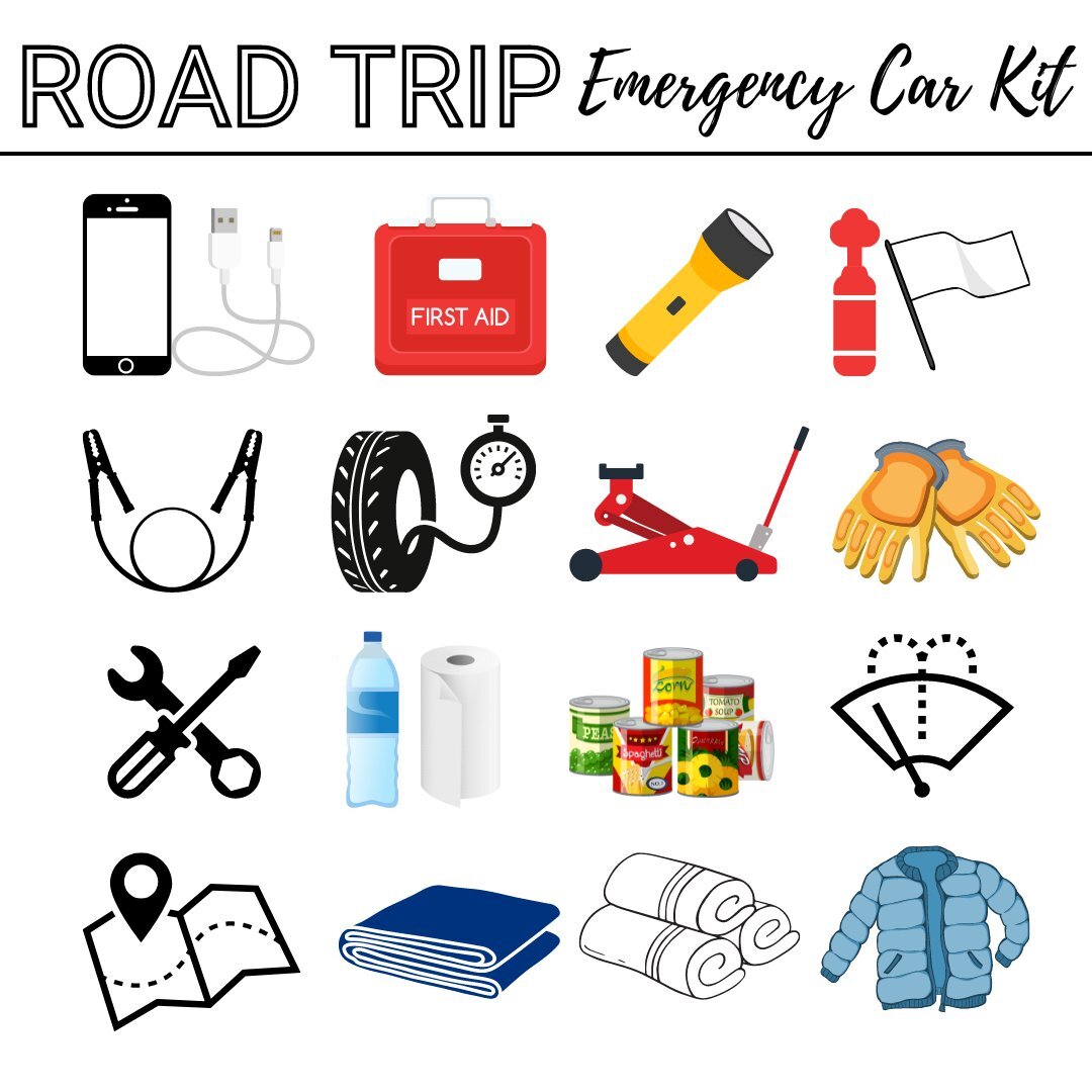 Road Trip Emergency Car Kit