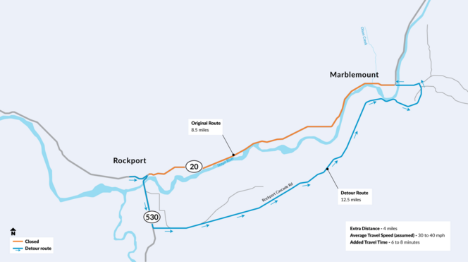 SR 20 Olson Creek fish passage detour