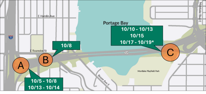 Map showing noise areas 