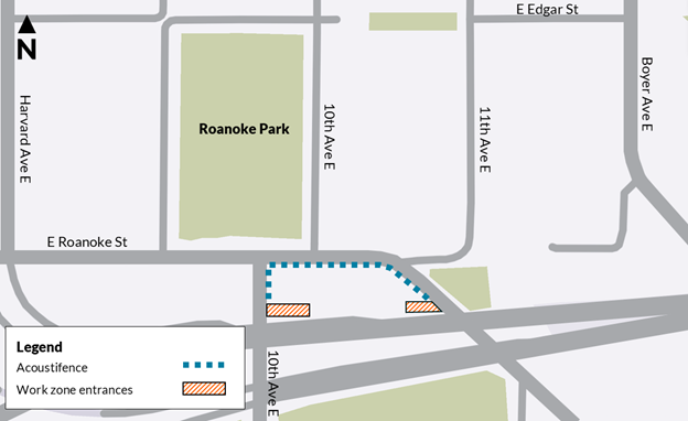 Acoustifence map of locations
