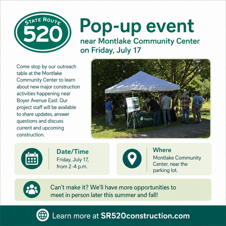 Popup event flyer for July 17