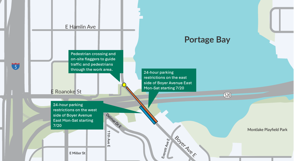 Parking restriction map
