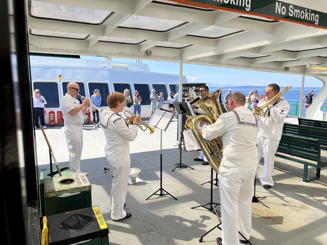 Navy Quartet Plays onboard Tacoma during 2026 Fleet Week