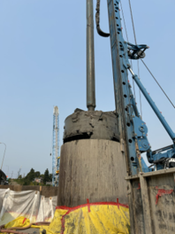 2026_0806_Crews pour concrete in the newly installed drilled shaft.png