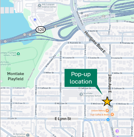 Popup location map