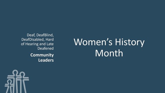 ODHH Celebrates Women's History Month