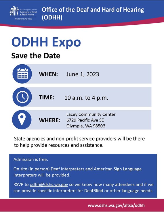 ODHH Expo - June 1